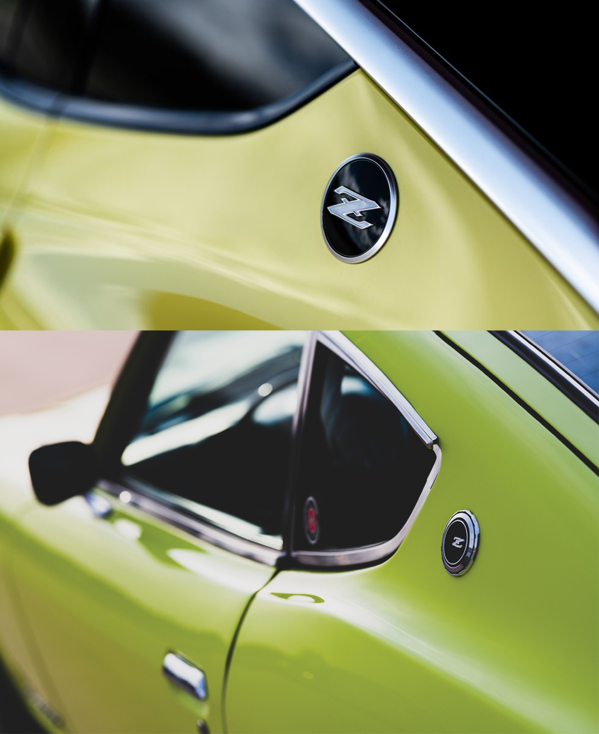 Badge of 1972 Datsun 240Z offered at RM Sotheby's The Elkhart Collection live auction 2020