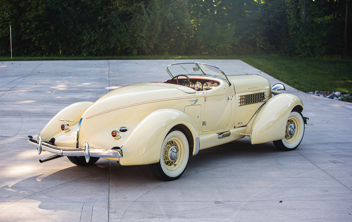 1935 Auburn Eight Supercharged Speedster offered at RM Sotheby's The Elkhart Collection live auction 2020