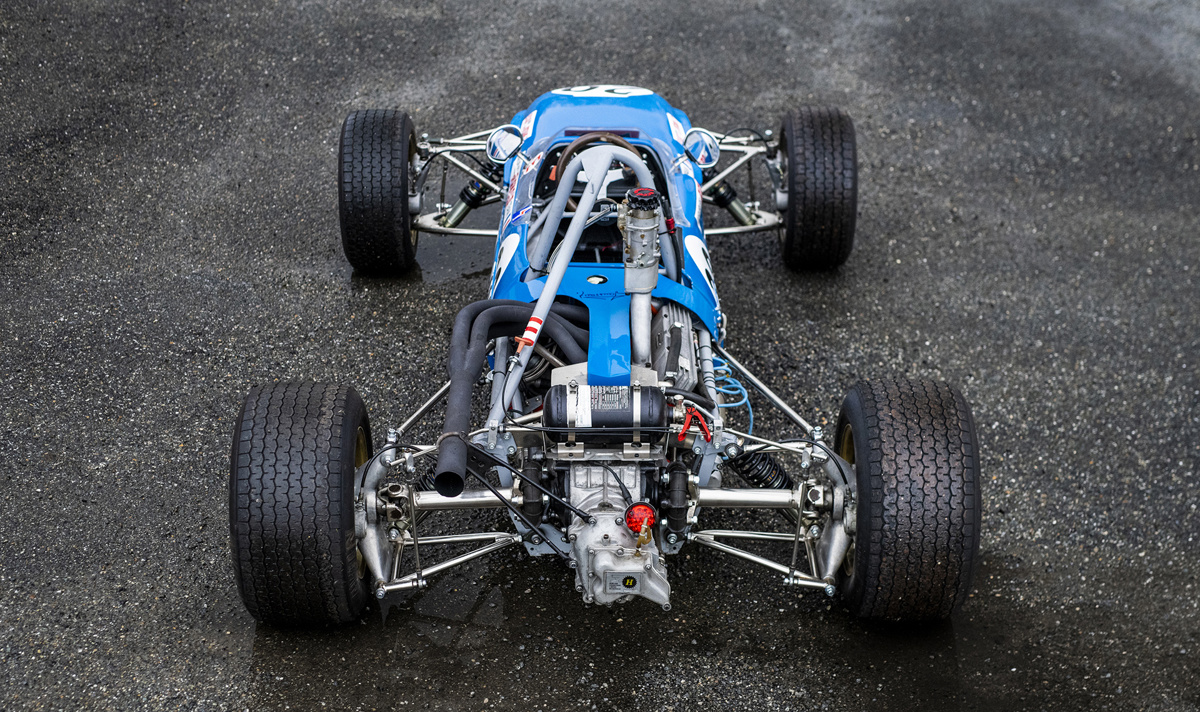 Rear of 1967 Tecno T/67-Ford Formula 3 offered at RM Sotheby's Monaco live auction 2022