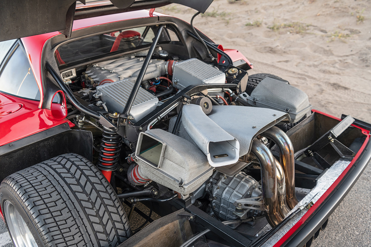 Engine of 1992 Ferrari F40 offered at RM Sotheby’s Monterey live auction 2022