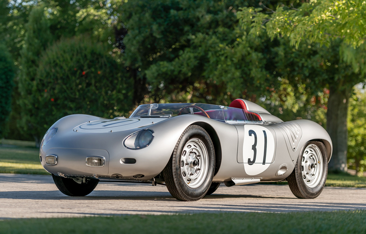 1959 Porsche 718 RSK Werks Spyder offered at RM Sotheby's Monterey live auction 2022